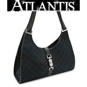 Gucci Jackie handbag GG canvas leather black